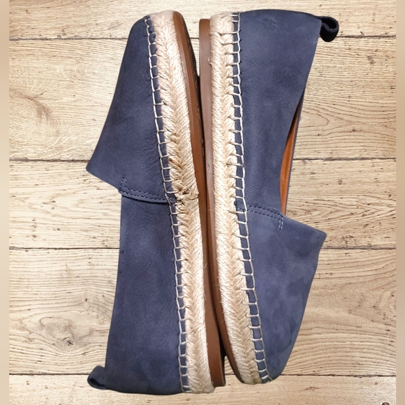 Women's Slip-On Shoes Flats Soft Suede Comfy Boho Blue/Grey Espadrilles Sz 7.5 - Picture 10 of 14